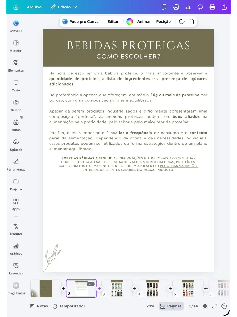 Bebidas proteicas — página 13